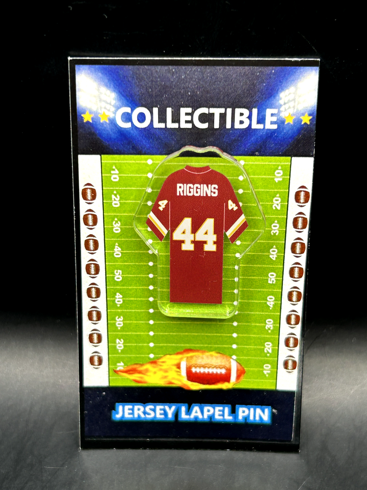 Washington Commanders John Riggins Diesel jersey lapel pin - Classic NFL collectible