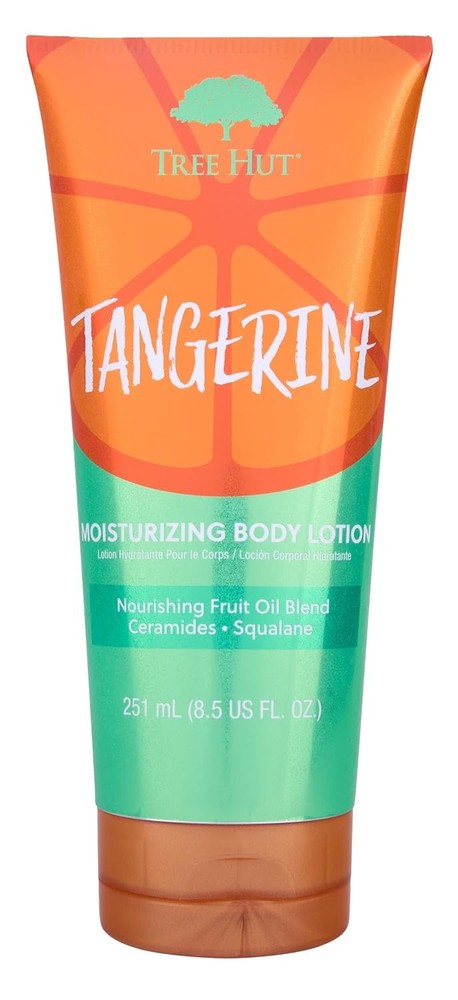 Tree Hut Tangerine Moisturizing Body Lotion, Ceramide and Squalene Formula Helps