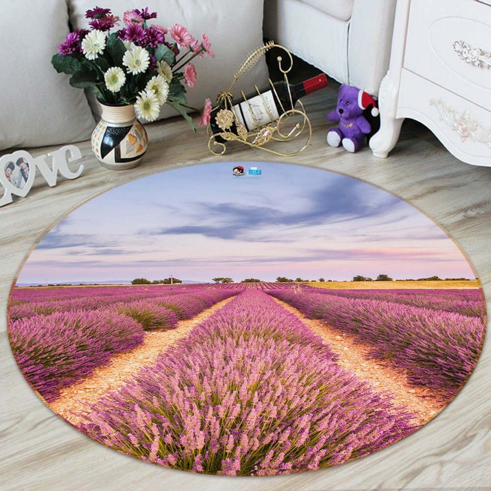 3D Purple Lavender NAO5990 Game Rug Mat Elegant Photo Carpet Mat Fay