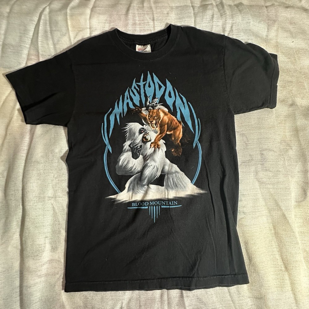 2006 Mastodon Blood Mountain T-Shirt (Size Small) Black Band Tee
