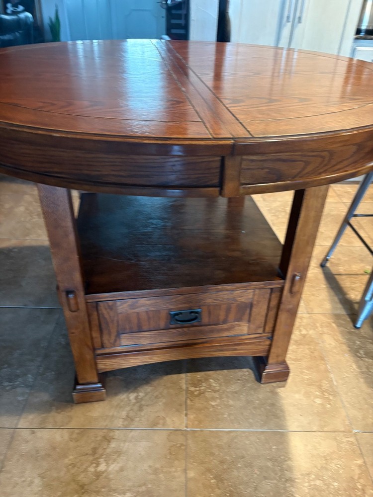 wood dining table set 6 chairs used
