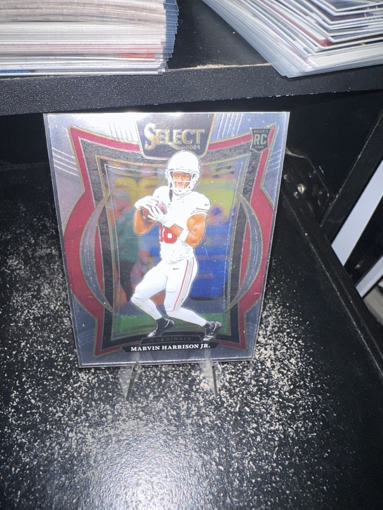 2024 Panini Select #28 Marvin Harrison Jr. Silver Prizm Rookie