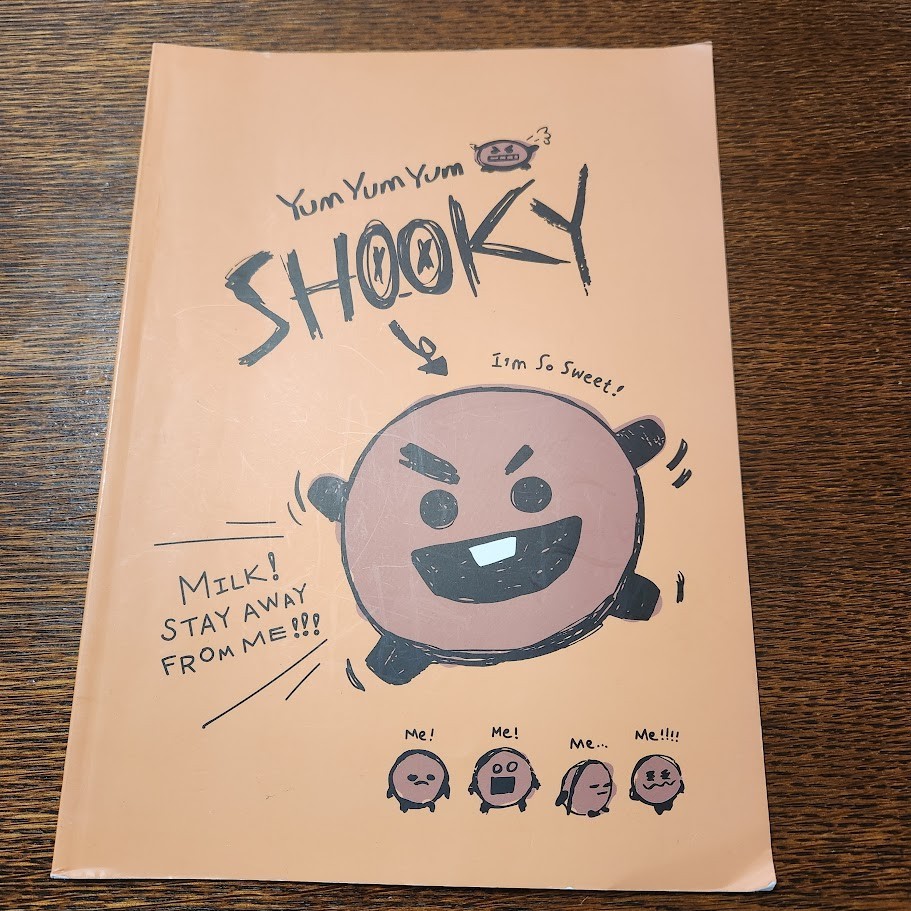 BT21 Shooky Notebook from South Korea.