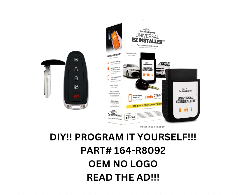 DIY OEM 5 BUTTON FORD SMART KEY REMOTE 164-R8092 NO LOGO M3N5WY8609 UNCUT KEY