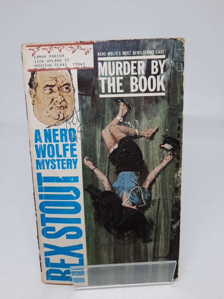 MURDER BY THE BOOK Rex Stout Nero Wolfe Bantam 2nd Printing 1963