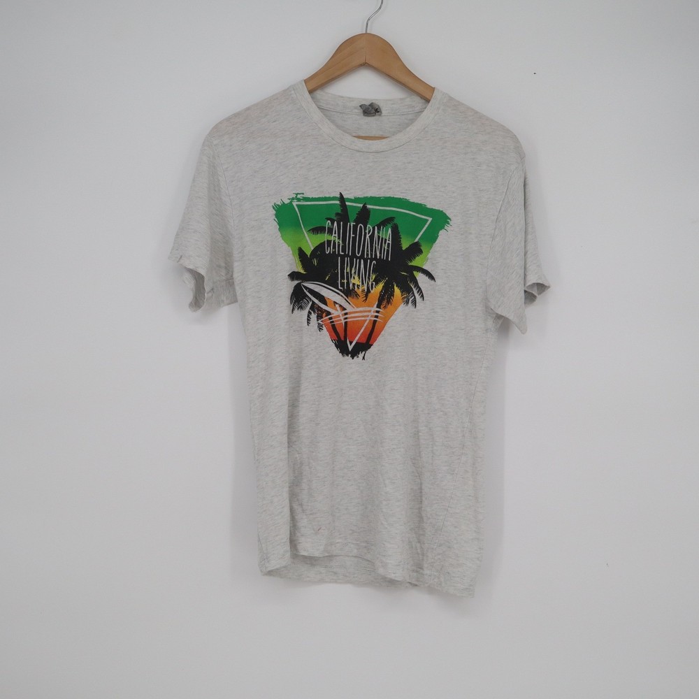Next Level Apparel California Living Graphic T-Shirt Heather Gray Small