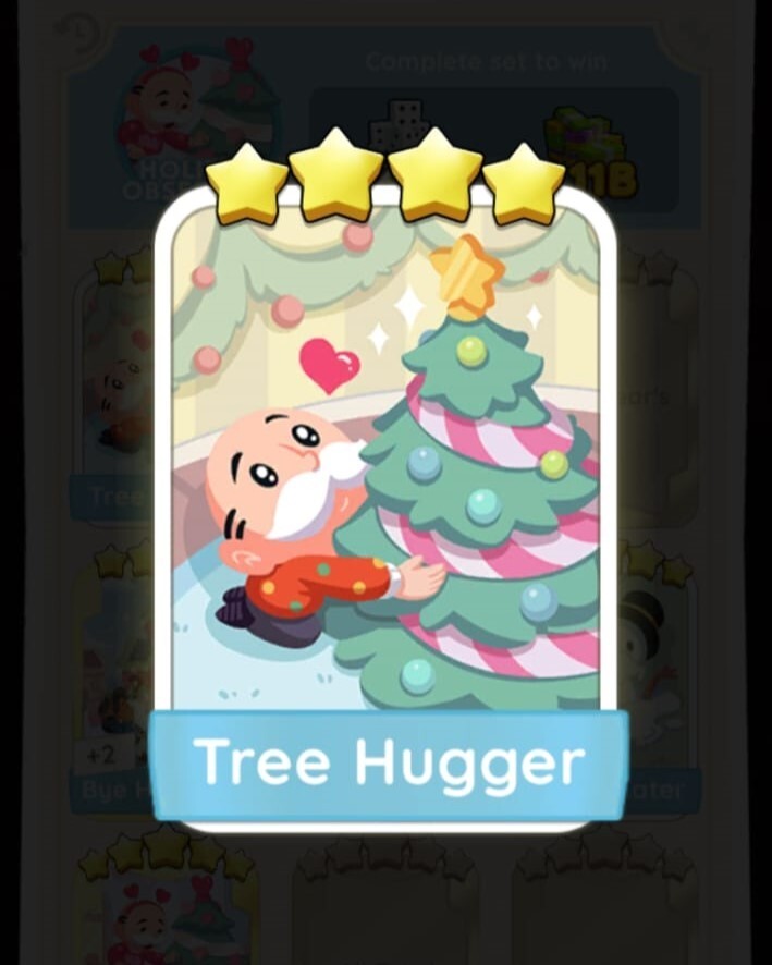 Tree Hugger MONOPOLY 4 Stars ⭐️⭐️⭐️⭐ Sticker | FAST DELIVERY