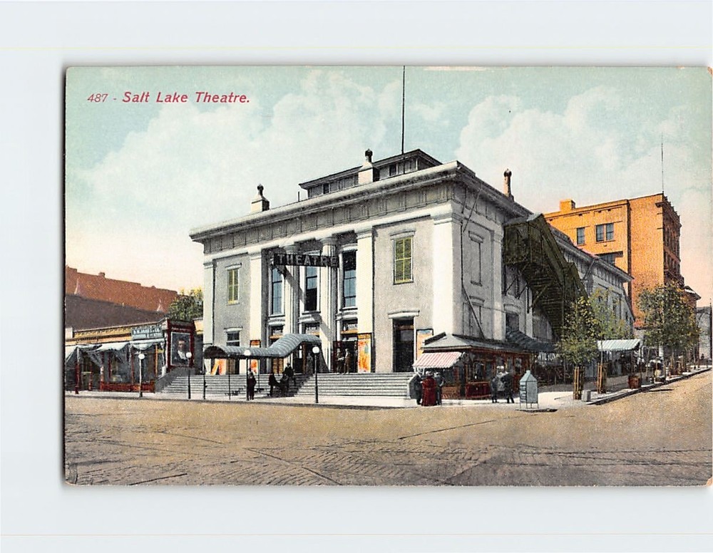 Postcard Salt Lake Theatre Salt Lake City Utah USA
