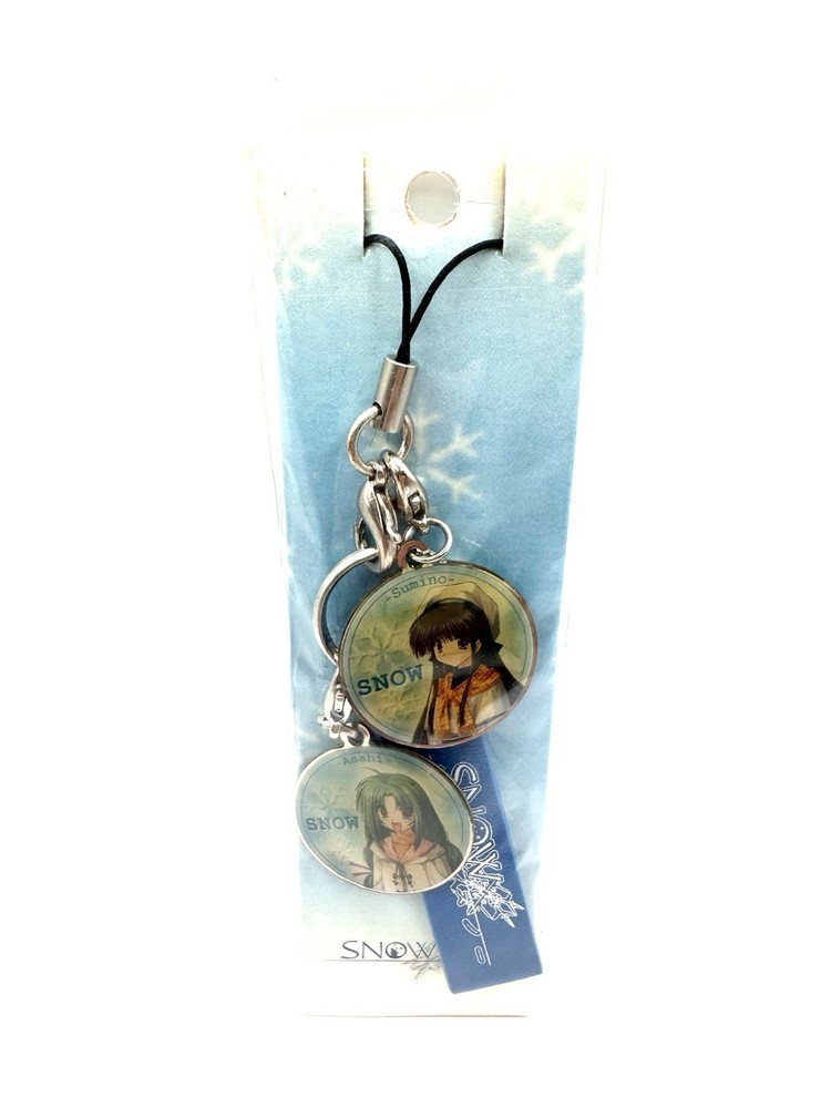 Snow Anime Manga Asahi Sumino Zipper Phone Charm Keychain Vintage Japanese