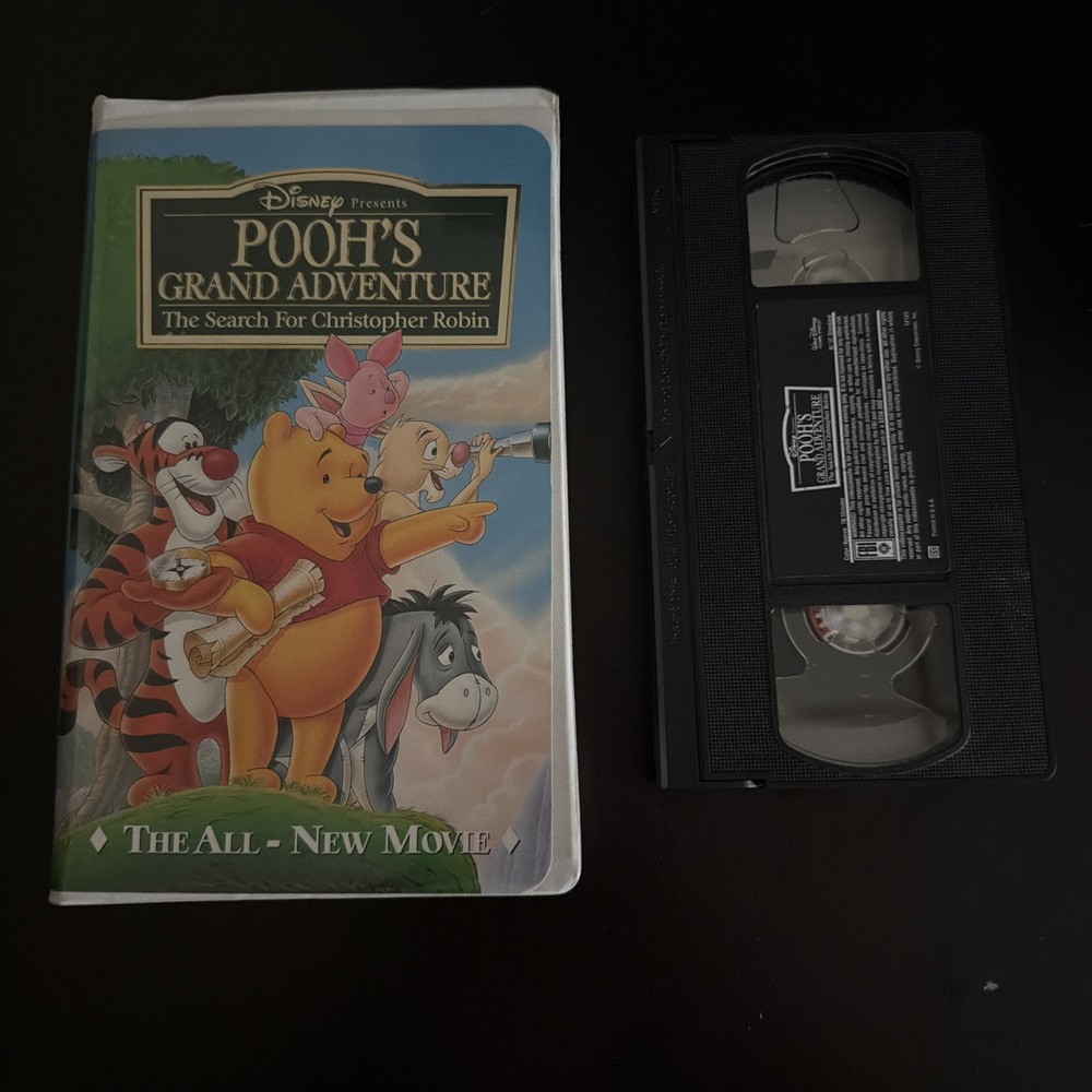 Winnie the Pooh’s Grand Adventure VHS Disney Video Tape VTG Clamshell Nearly New