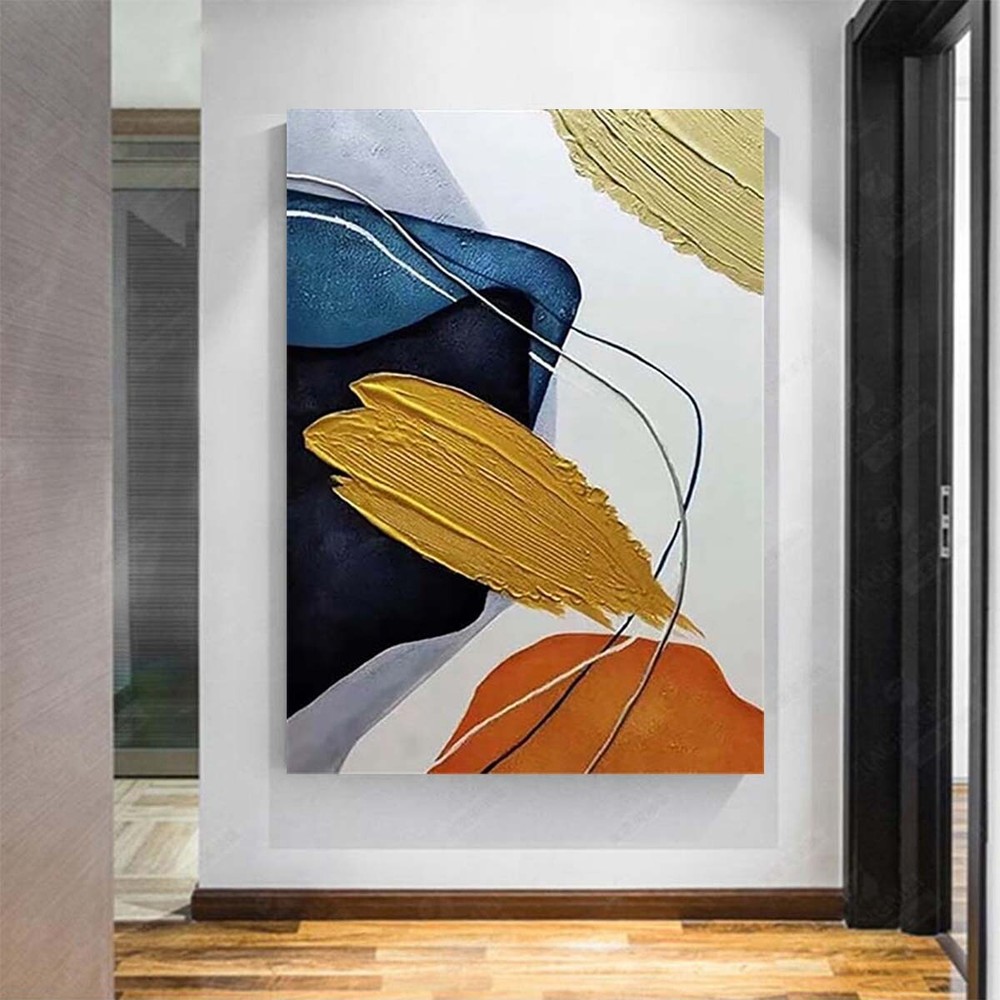 New Abstract Canvas Wall Decoration Oil Painting Handmade Modern Minimalist Art