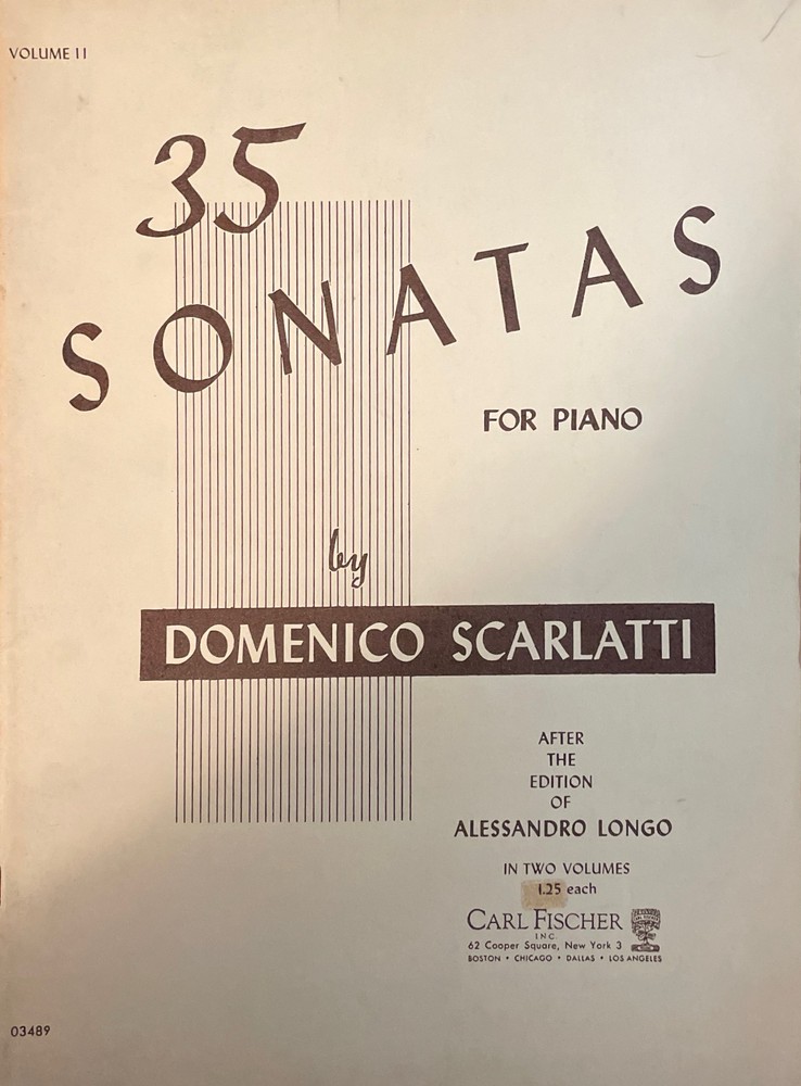 sheet music:  35 Sonatas for Piano by Domenico Scarlatti
