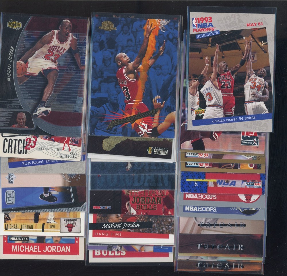 Lot Of (50) 1989-1998 Michael Jordan w/ Inserts No DupesPROBSTEIN is actively accepting consignments !!