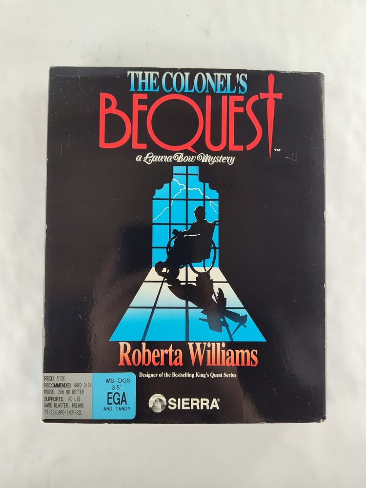 The Colonel's Bequest PC MS-DOS 3.5” Floppy Disk 1989 Big Box - All Present?