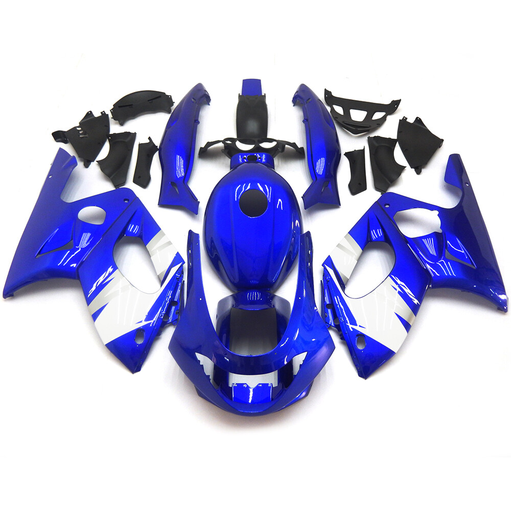 Blue White ABS Fairings Set for Yamaha YZF600R 1997-2007