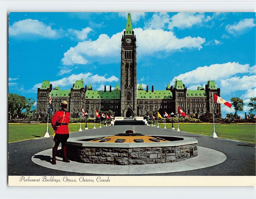 Postcard Parliament Buildings Ottawa Ontario Canada