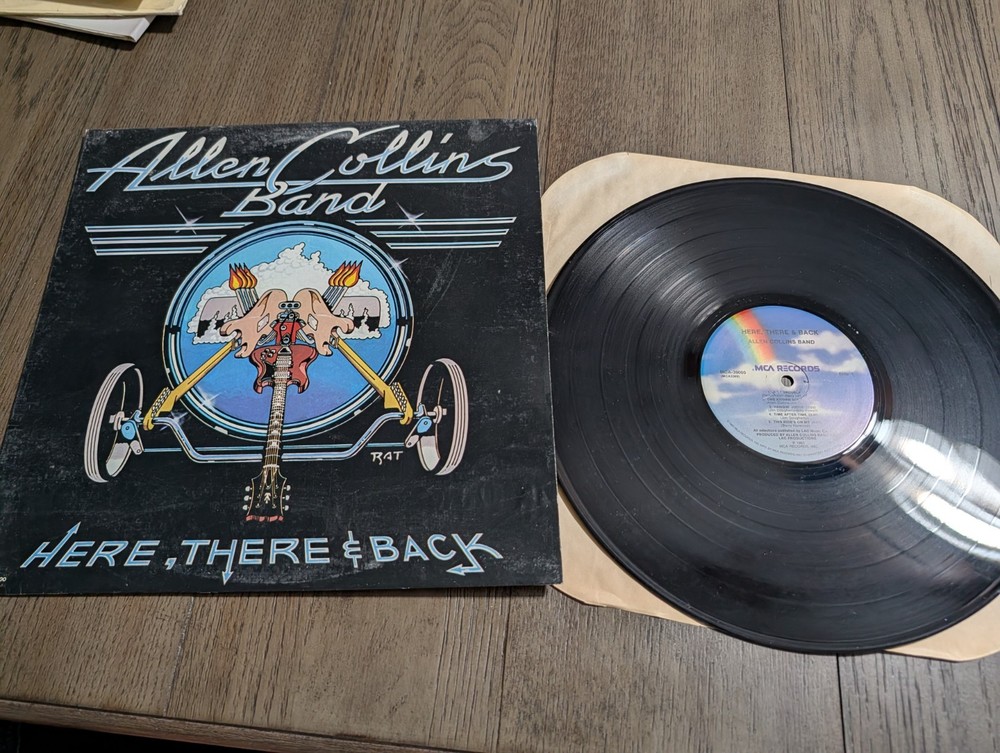 Allen Collins Band – Here, There & Back LP 1983 PROMO VG+/VG+ MCA-39000 Rock