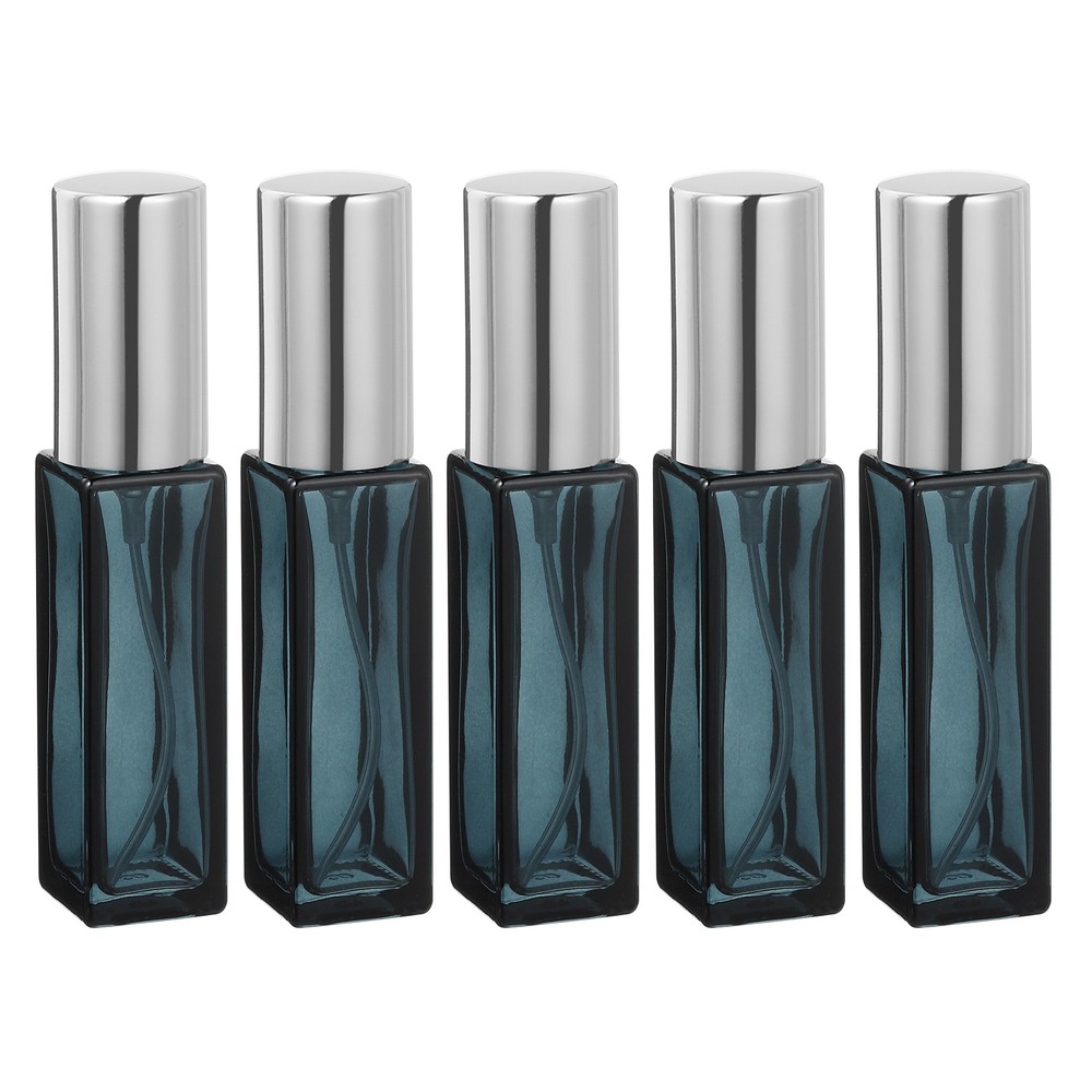 5 Pcs 10ml Gradient Blue Silver Fine Mist Spray Bottles