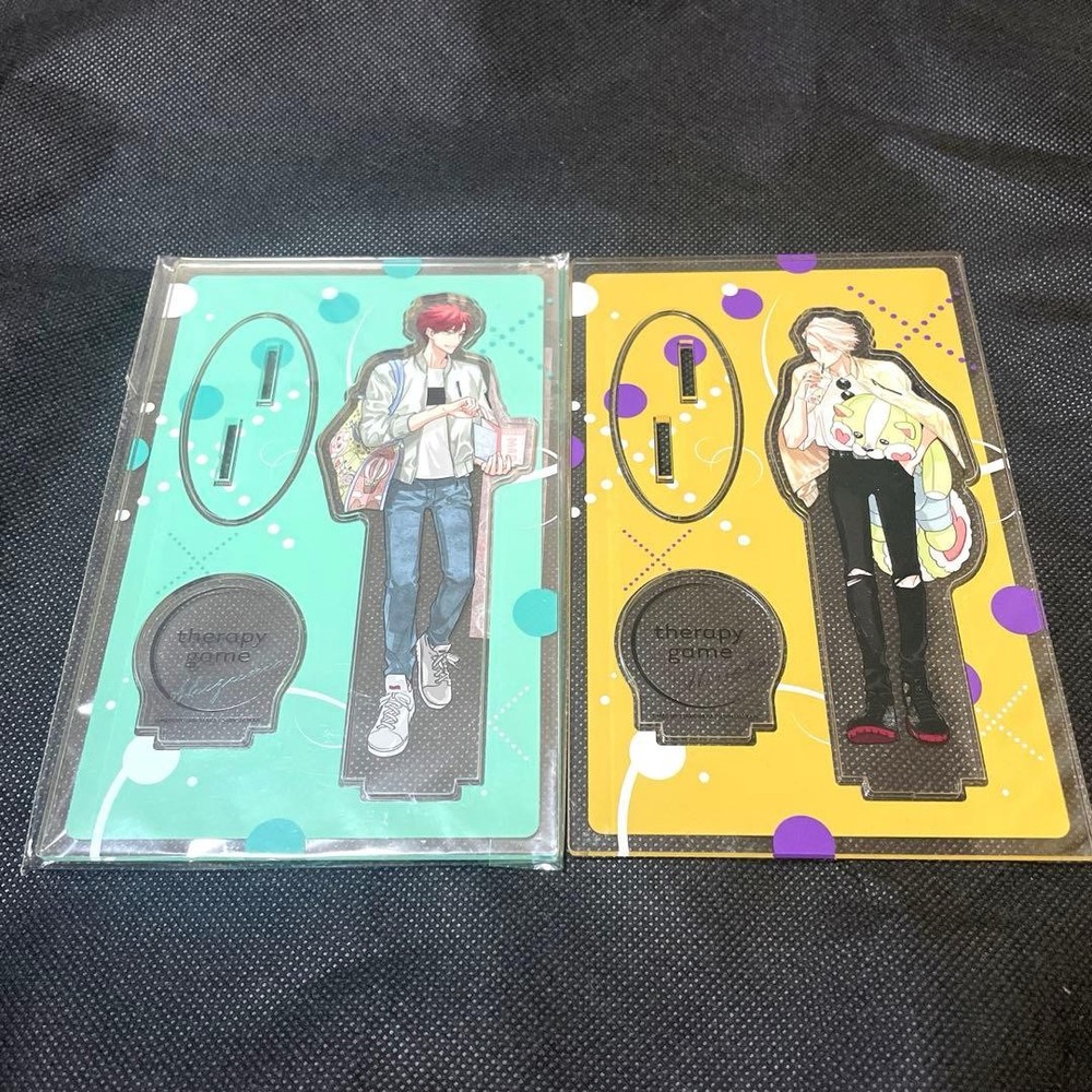 Therapy Game Shizuma & Minato Acrylic Stand Amusement Park Ver Meguru Hinohara