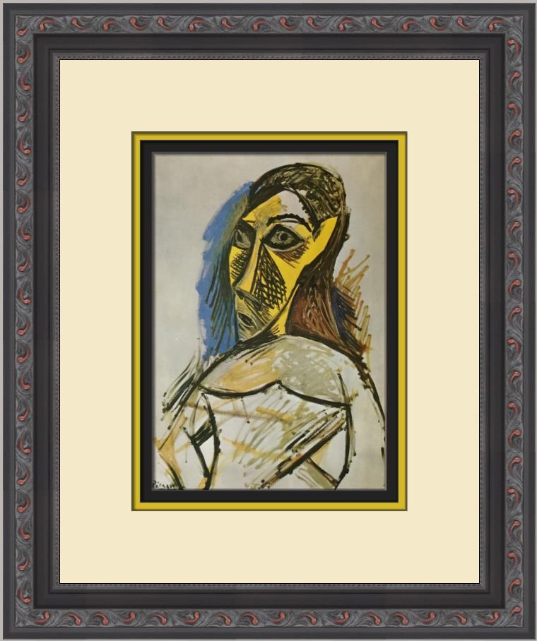 Pablo Picasso Female Nude Custom Framed Print