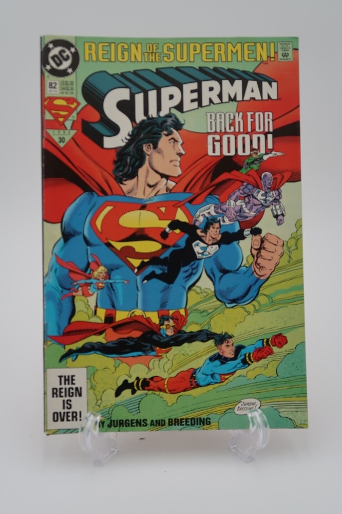 DC Superman Reign of The Supermen Back for Good 82 Oct 1993 Magazine