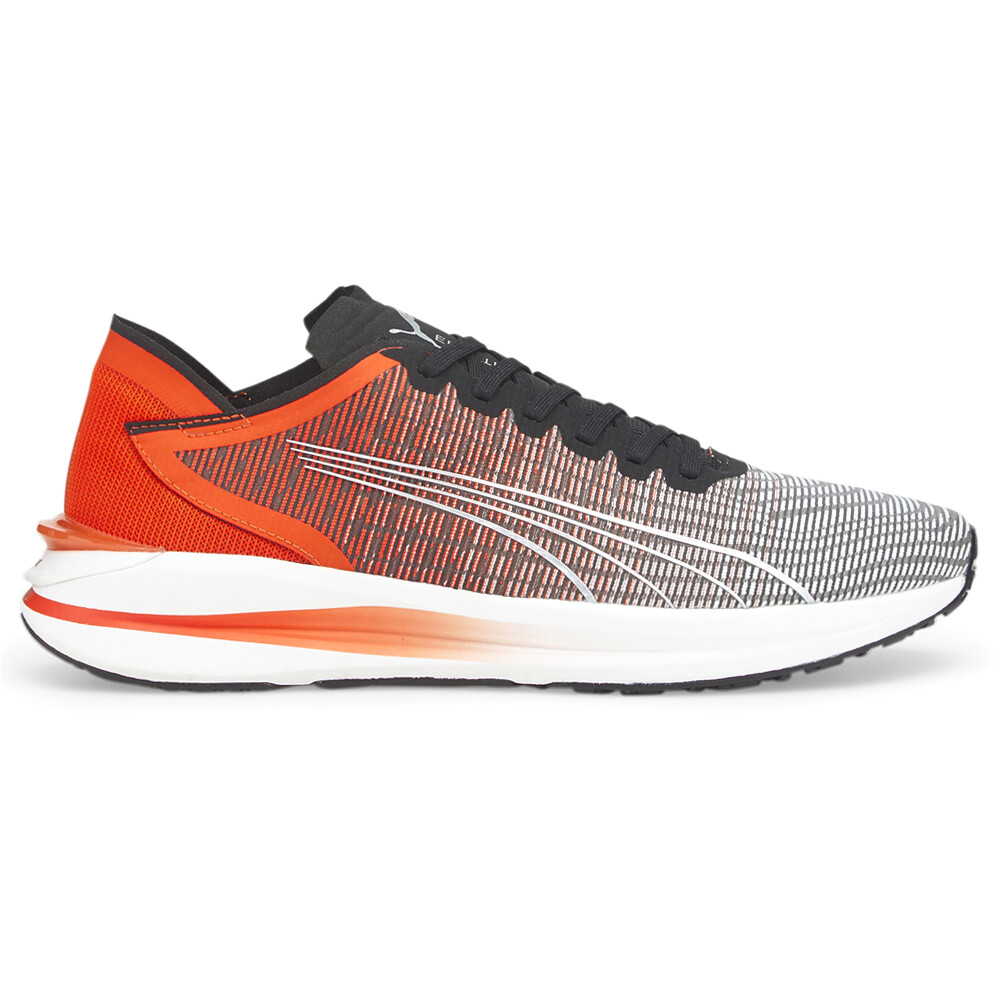 PUMA Electrify Nitro Running  Mens Grey, Orange Sneakers Athletic Shoes 19517312