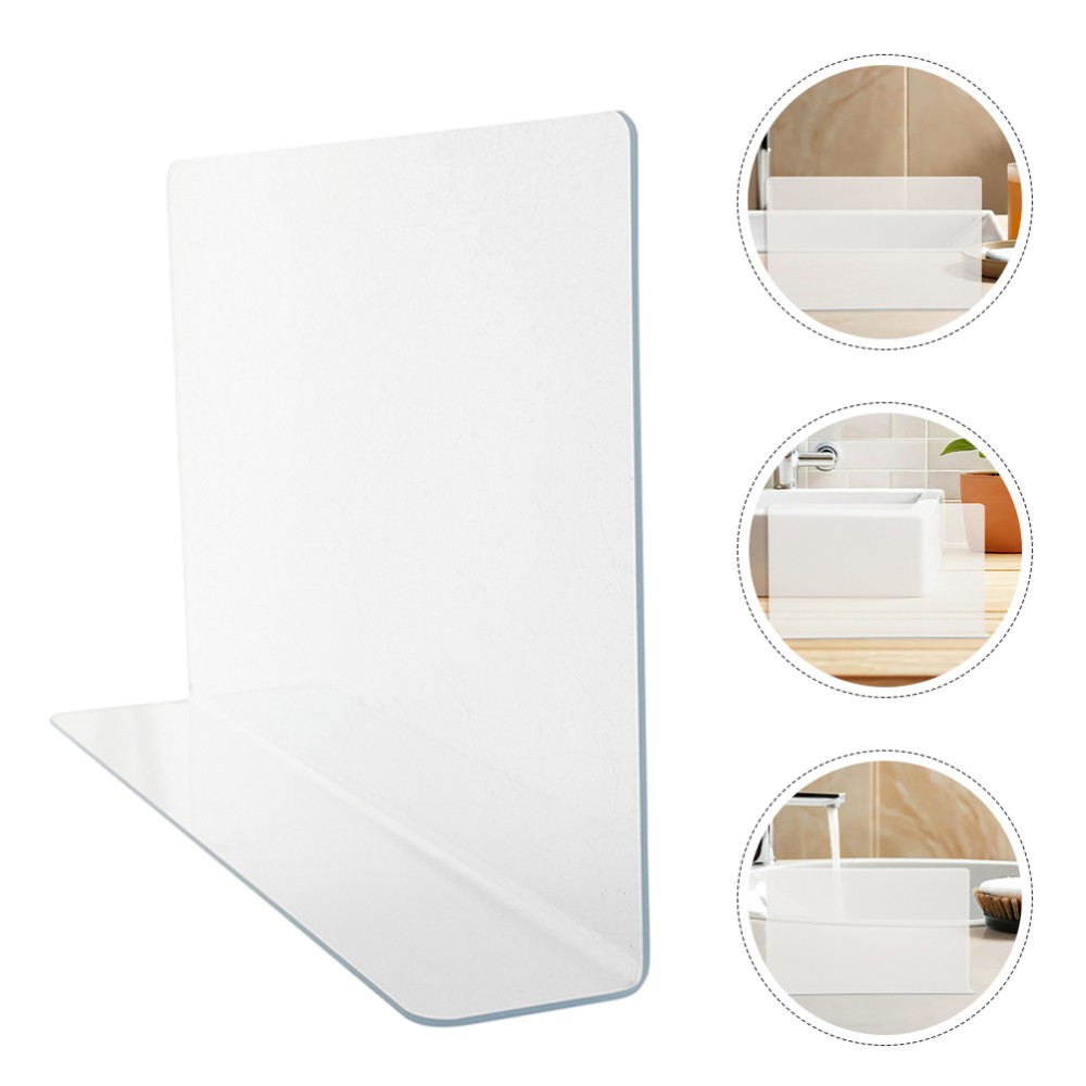 2 Pcs Bathroom Splash Guard for Sink & Bathtub Anti-Splash Screen