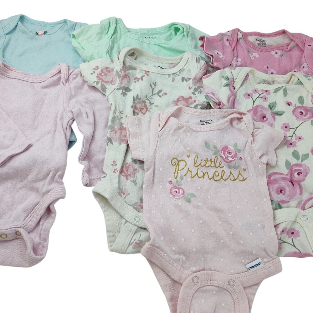 Newborn Baby Bodysuits Bundle Cloud Island & Gerber