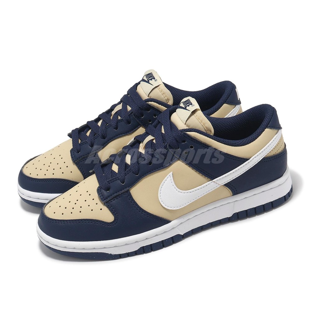 Nike Wmns Dunk Low Next Nature Navy Gold ¢Ûen Casual Shoes Sneakers DD1873-401