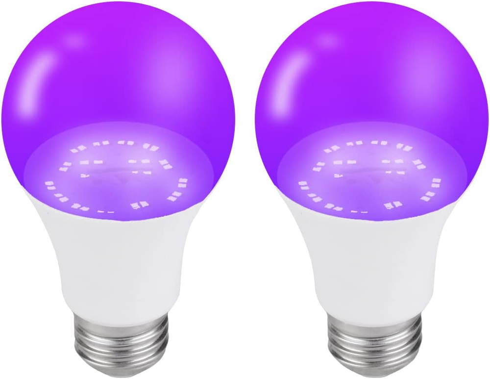 Black LED Light Bulbs, A19 9W (100W Equivalent) 120V E26 Medium Base Non-Dimmabl