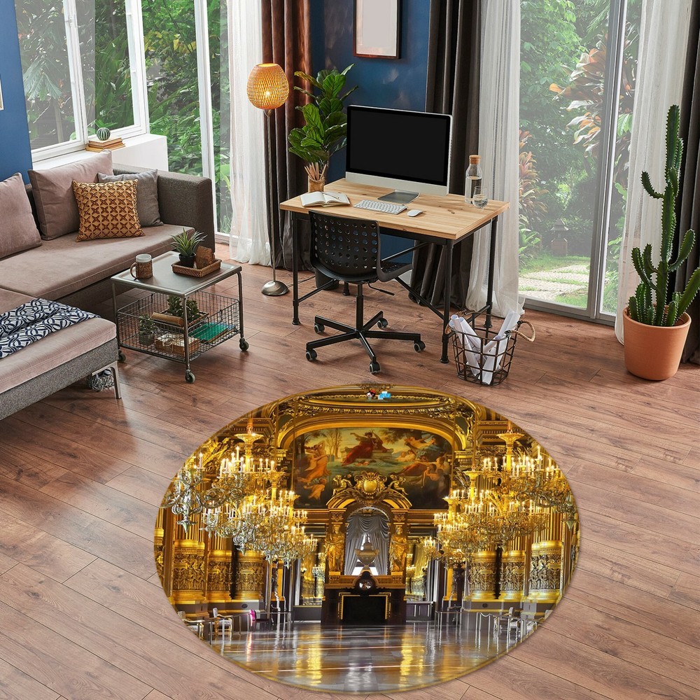 3D Golden Palace NAO3903 Game Rug Mat Elegant Photo Carpet Mat Fay