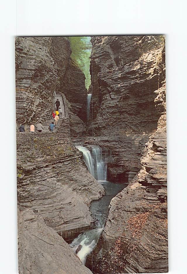 Postcard Minnehaha Falls Watkins Glen New York USA