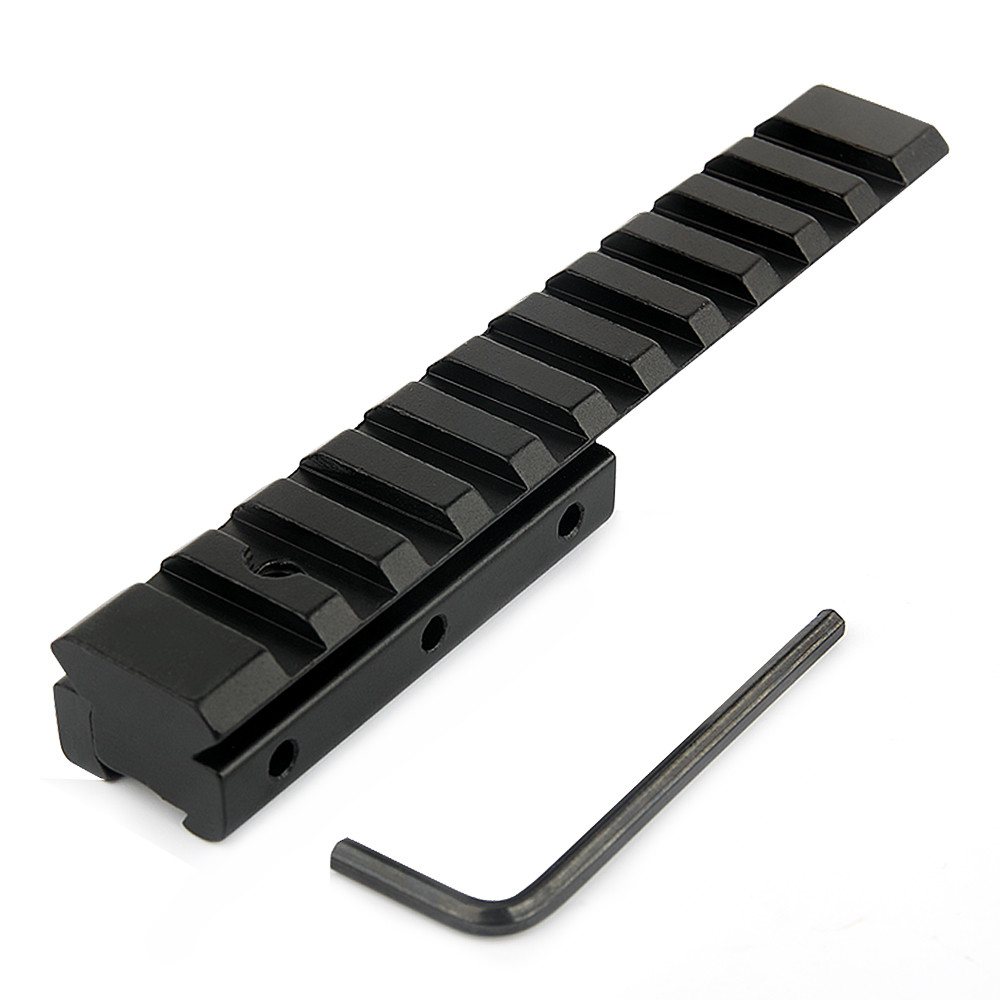 125mm Low Profile Rail Mount Dovetail Converter Adapter for Scope Mount 3/8