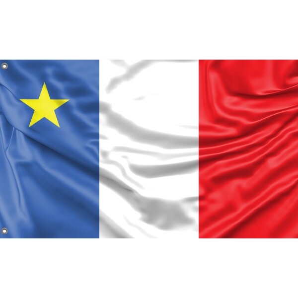 Acadia Flag, Unique Design 3x5 Ft / 90x150 cm size, EU Made-image