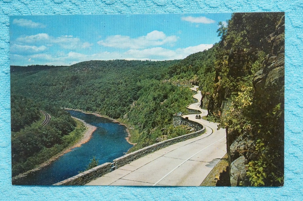 The Famous Hawk's Nest Road - Delaware River near Port Jervis, New York