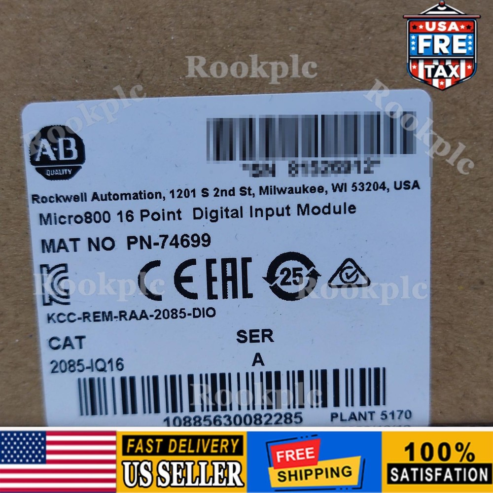 NEW ~ Allen-Bradley  2085-IQ16 Micro800 16 Point Digital Input Module 2085IQ16