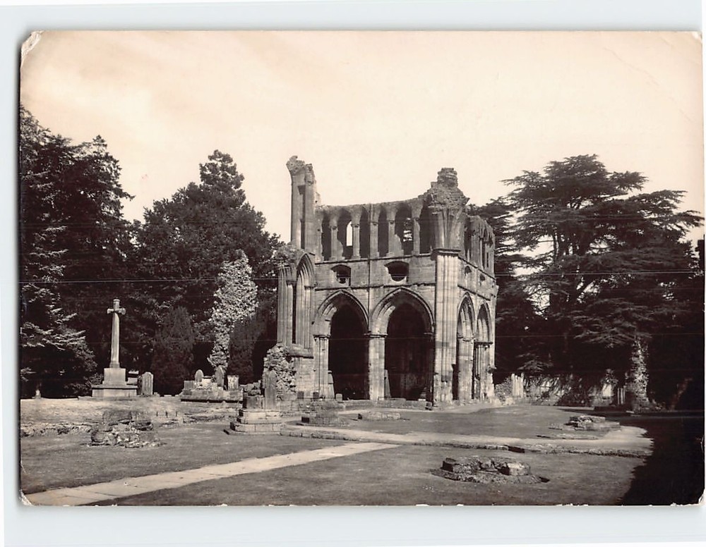 Postcard Dryburgh Abbey Scotland