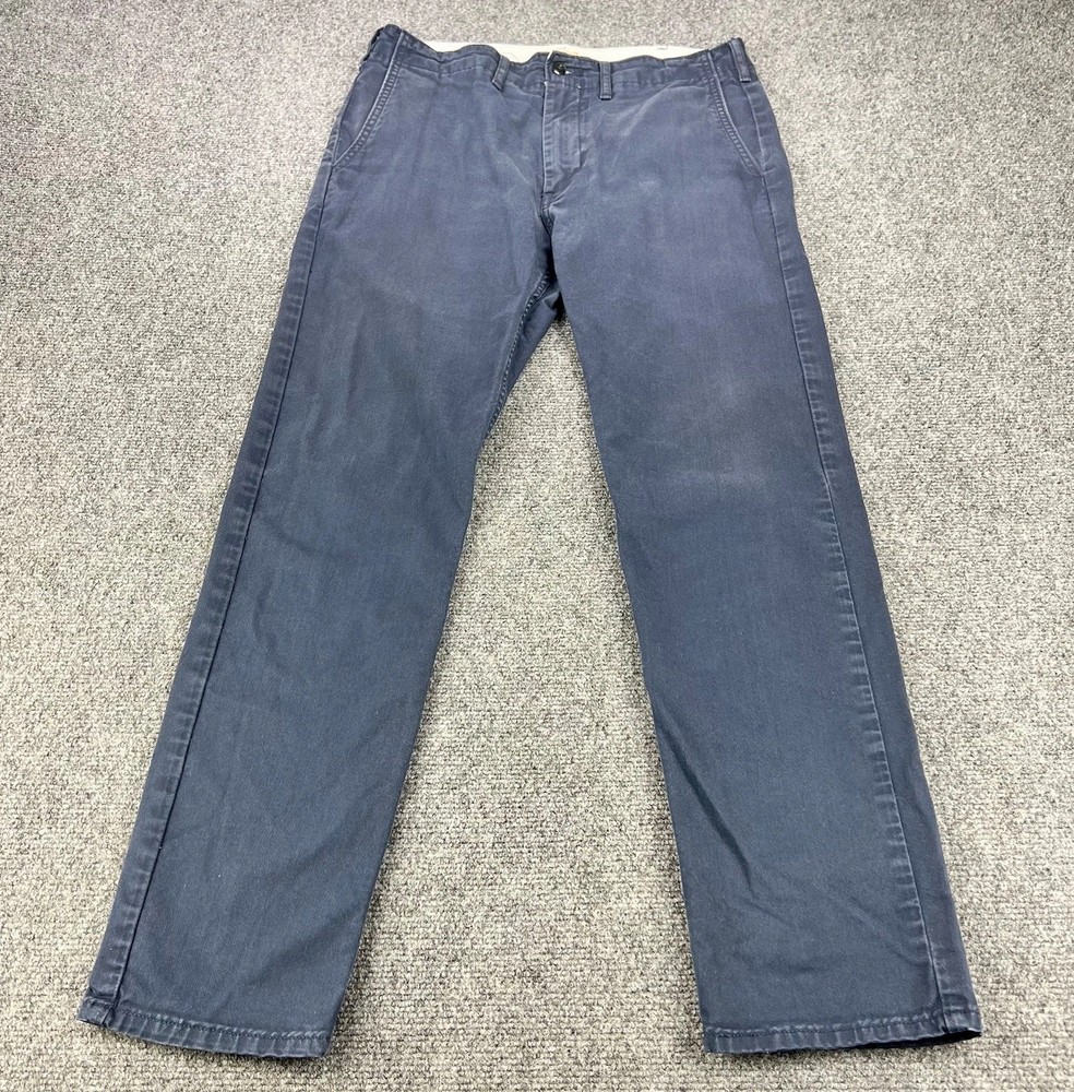 Levis Chino Pants Mens 30x30 Navy Blue Tapered Leg Flat Front Casual Preppy