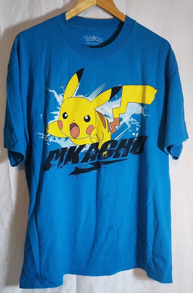 Vintage Pokemon Pikachu Mens Size XL T Shirt Short Sleeve