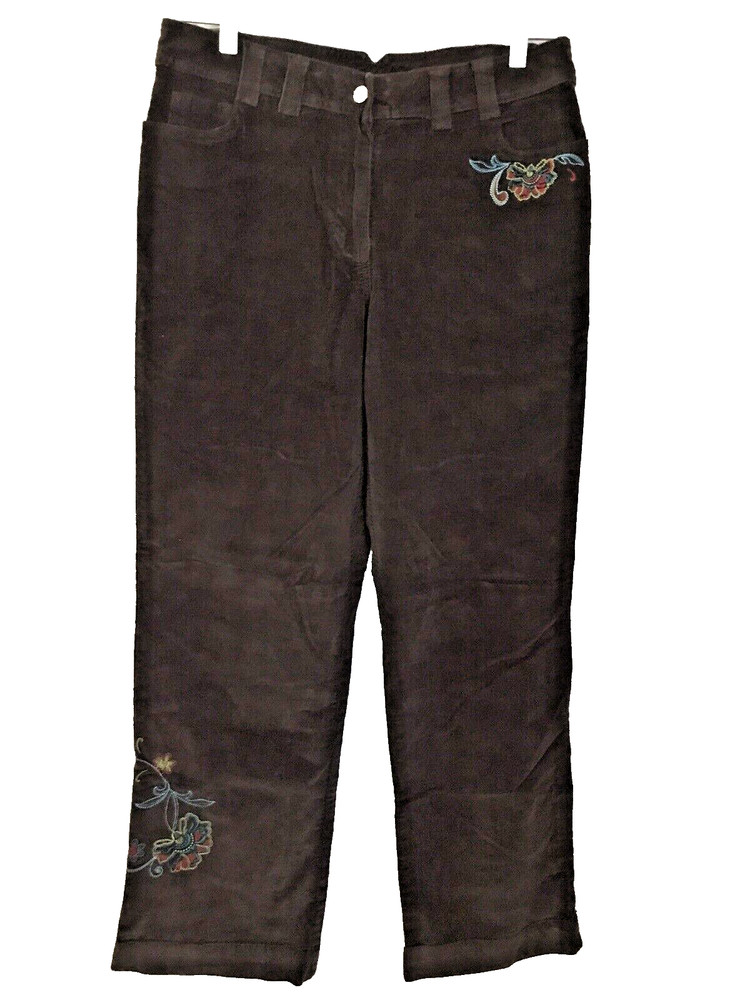 Vtg Christopher & Banks Women's 10 Heritage Brown Corduroy Pants Y2K 90’s NWT