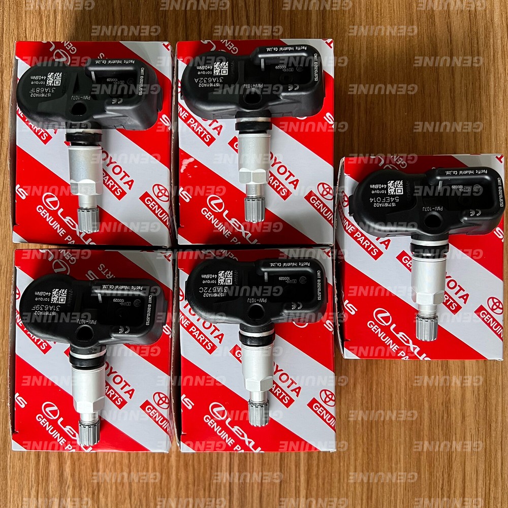 OEM 5X Toyota Lexus TPMS Sensor 42607-33021 PMV-107J Tire Pressure Monitor