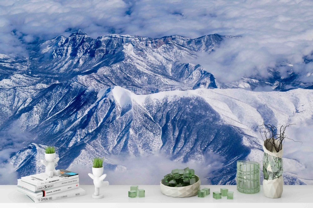3D Snow Mountain Landscape Wall Murals Wallpaper Murals Wall Sticker