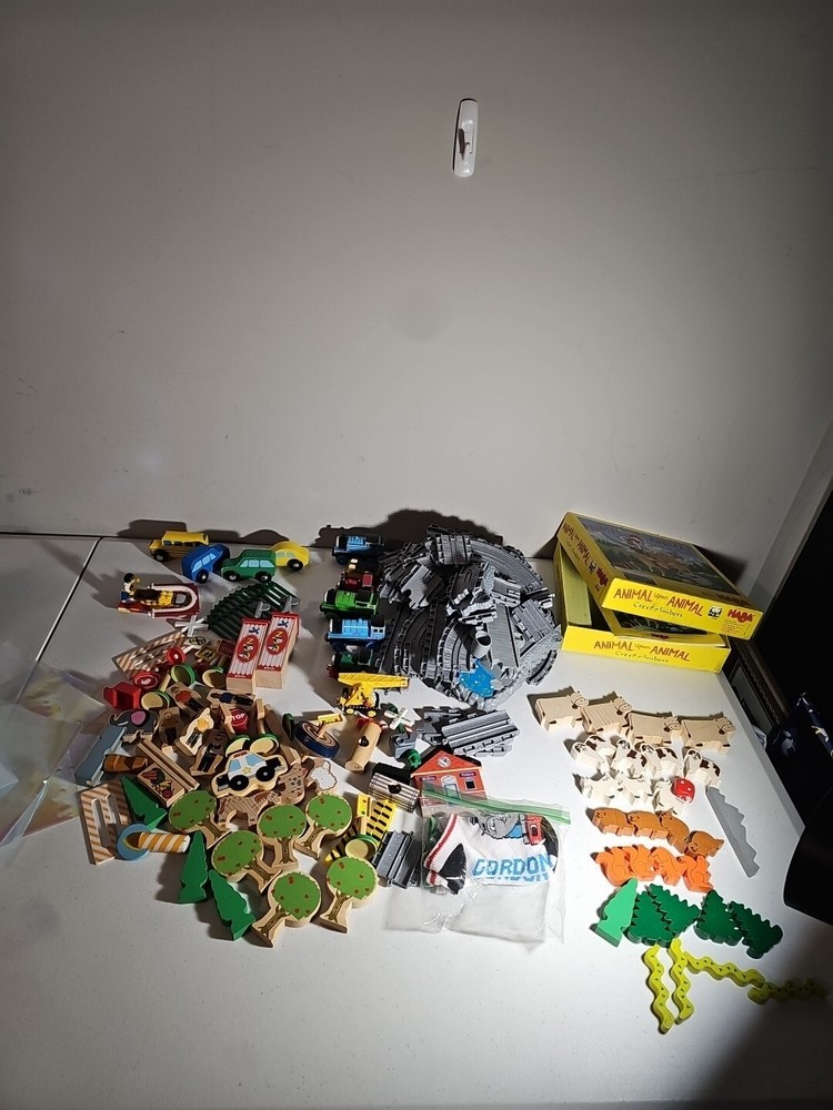 Mixed Brands Wooden BRIO, Kidcraft, Lego Thomas Trains Trees People Animals More