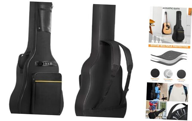 Guitar Bag Acoustic Guitar Gig Bag 40 Inch Water Resistent Soft Guitar Case