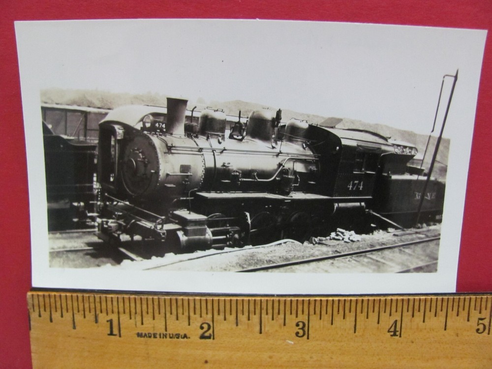 Manistee & North Eastern Railroad Locomotive #474 Photo Manistee Michigan 1937