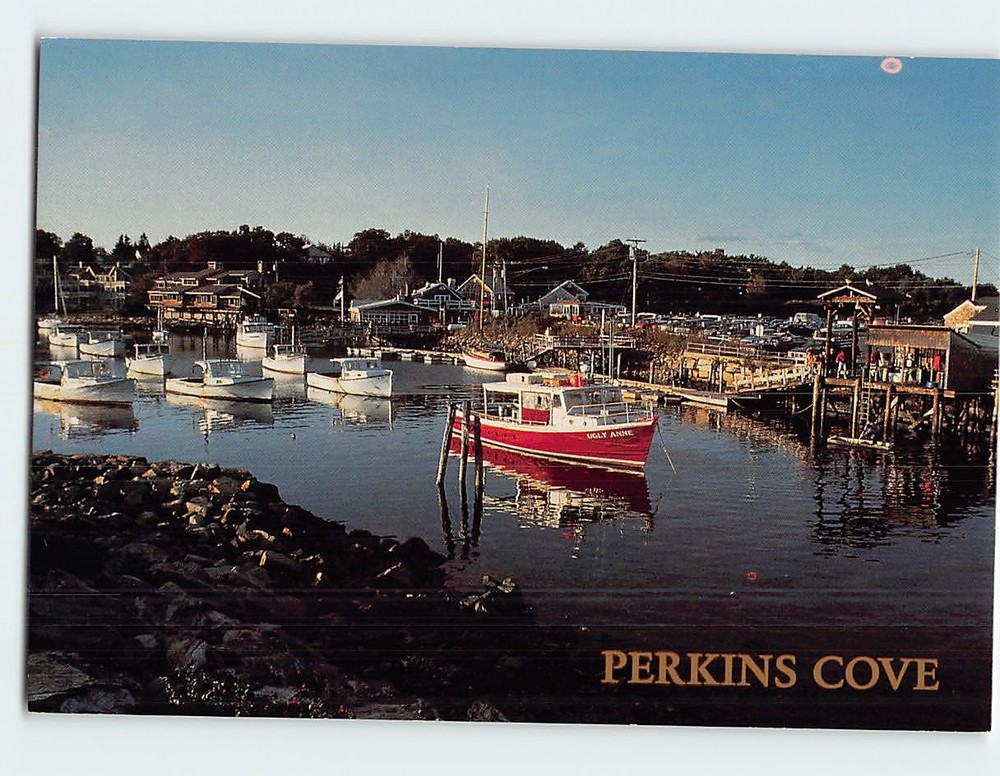Postcard Perkins Cove Ogunquit Maine USA