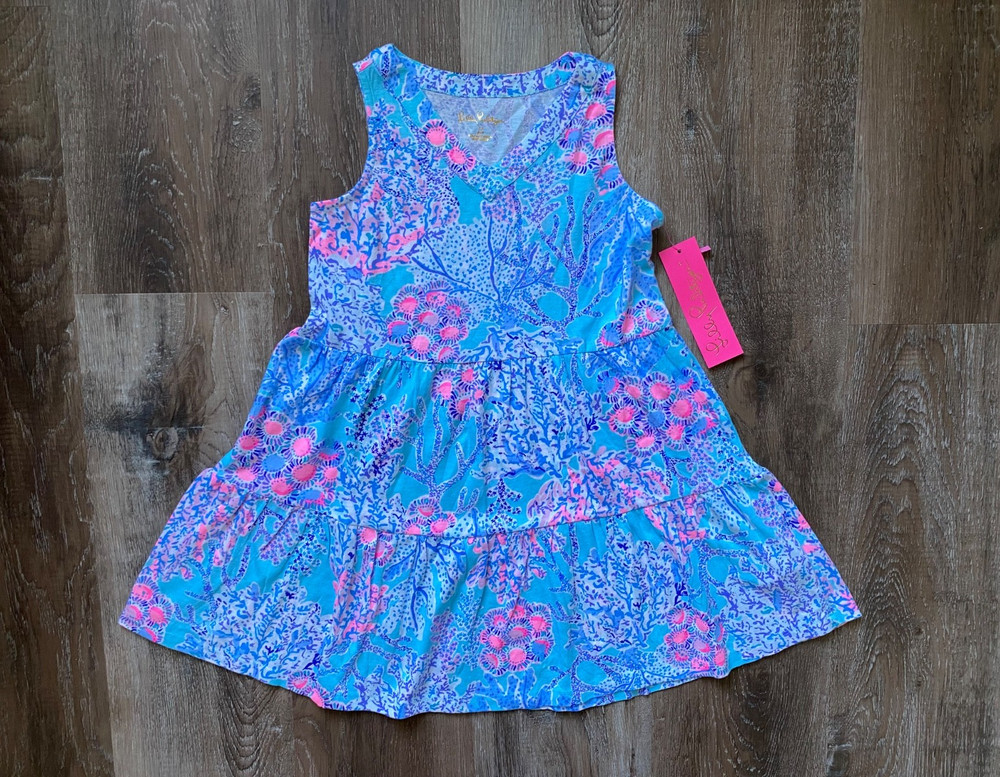 LILLY PULITZER nwt Mini Lorina Dress~size S (4-5)~NEW~Now You Sea Me~