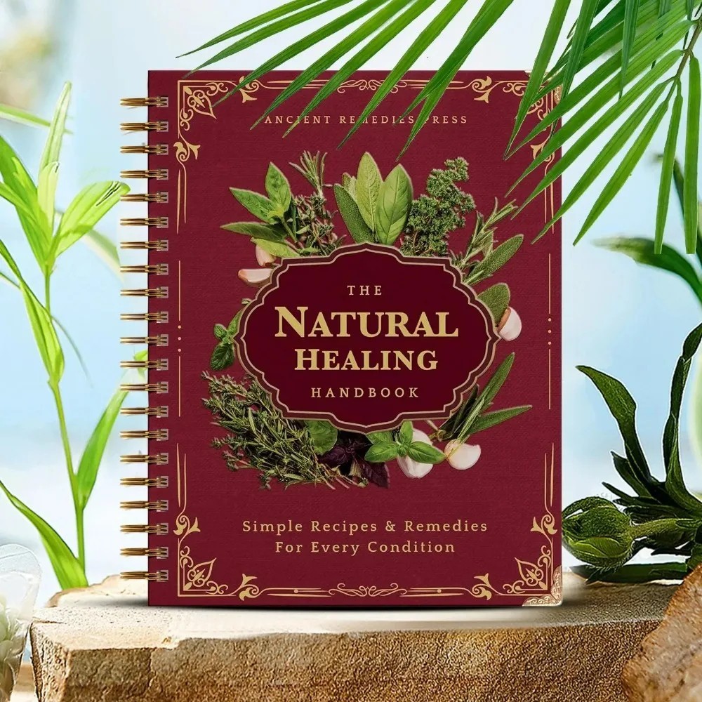Natural Healing Handbook Spiral Bound Herbal Remedies Guide Holistic Wellness