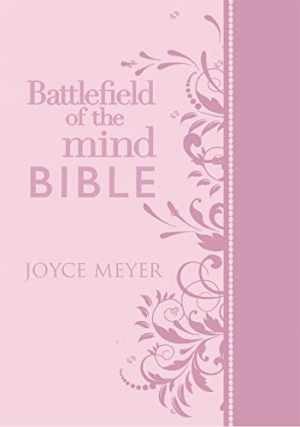 Battlefield of the Mind Bible Light Pink Leather Bound by Joyce Meyer NIV Edition