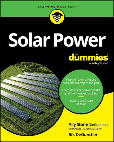 Ally Stone Rik DeGunther Solar Power For Dummies (Paperback)Another great item from Rarewaves USA | Free delivery!